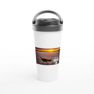 Your Ultimate Sunset Companion: Noosa Bush Turkey Travel Mug by DDZM