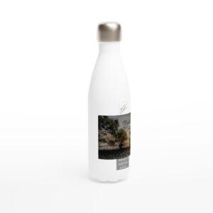 Bribie Island - White 17oz Stainless Steel Water Bottle