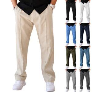 Men’s Casual Loose Trousers with a Twist! Elevate Your Comfort Game.